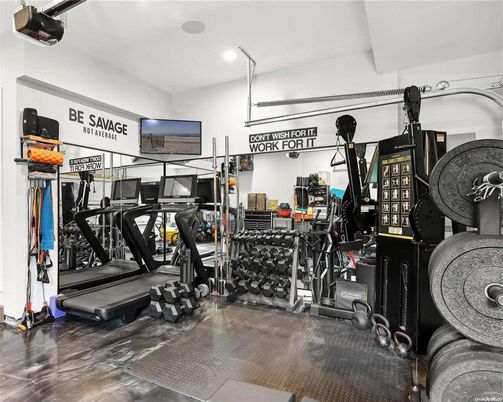 Fitness Equipment, Gym, Interior, Recessed Lighting