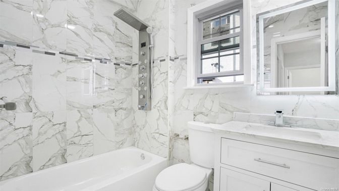 Bathroom, Interior, Marble Walls