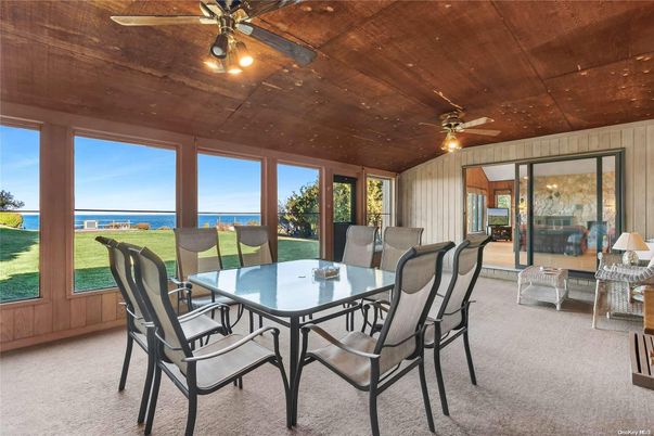 Dining room, Interior, Water, Wooden Ceilings
