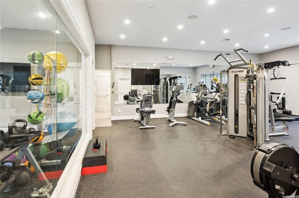 Fitness Equipment, Gym, Interior, Recessed Lighting