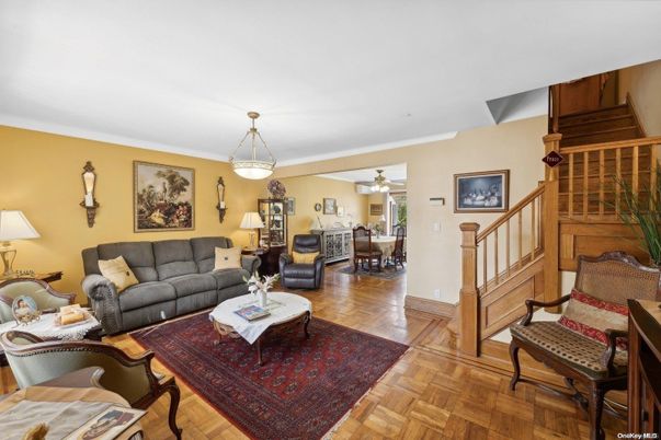 Dining room, Interior, Living room, Pendant Lights, Wood Texture Flooring