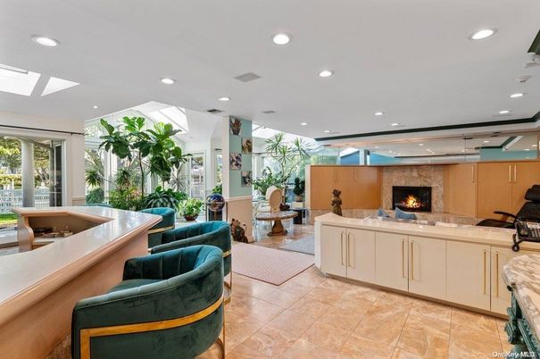 Fireplace, Interior, Living room, Recessed Lighting