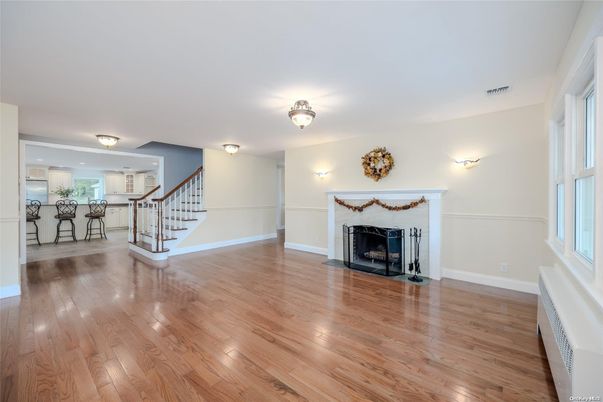 Fireplace, Interior, Wood Texture Flooring