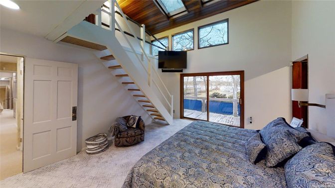 Bedroom, Interior, Recessed Lighting, Wooden Ceilings