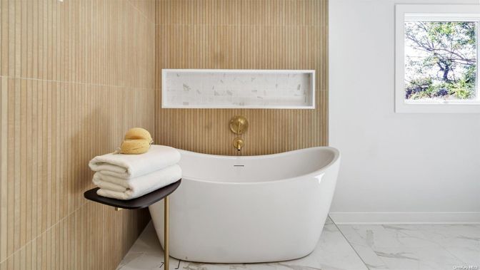 Bathroom, Free Standing Baths, Interior, Marble