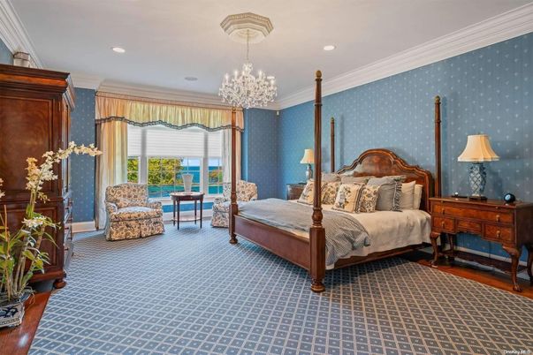 Bedroom, Chandelier, Interior, Recessed Lighting