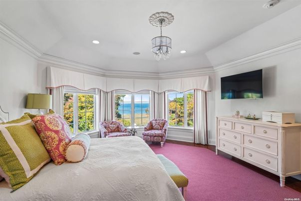 Bedroom, Chandelier, Interior, Recessed Lighting, Water