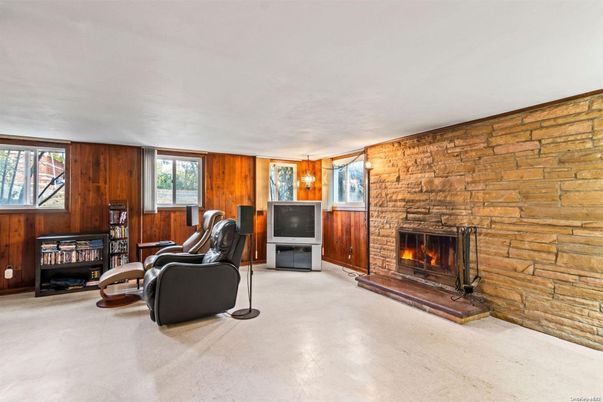 Fireplace, Interior, Stone Walls, Wooden Walls