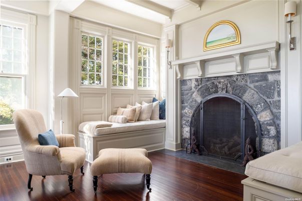 Fireplace, Interior, Wood Texture Flooring