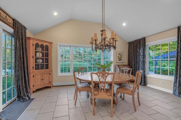 Chandelier, Dining room, Interior, Recessed Lighting