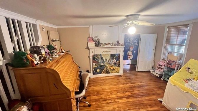 Fireplace, Home Office, Interior, Piano, Wood Texture Flooring