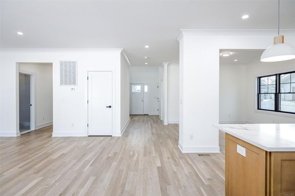 Interior, Pendant Lights, Recessed Lighting, Wood Texture Flooring