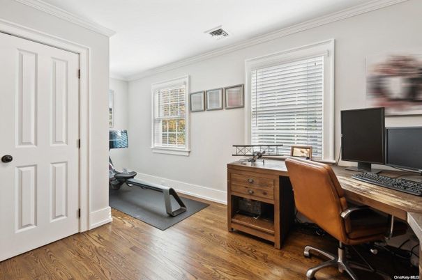 Fitness Equipment, Home Office, Interior, Wood Texture Flooring