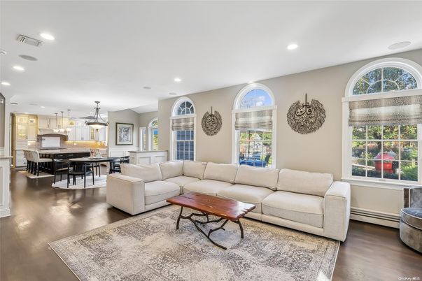 Dining room, Interior, Kitchen, Living room, Pendant Lights, Recessed Lighting, Wood Texture Flooring