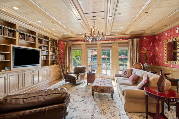 Chandelier, Interior, Living room, Recessed Lighting, Wood Texture Flooring