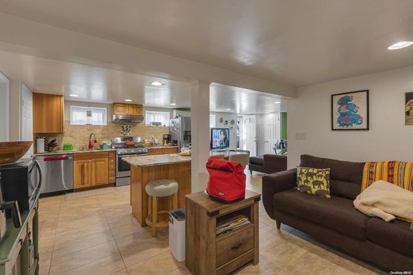 Interior, Kitchen, Living room, Recessed Lighting, Stainless Steel Appliances