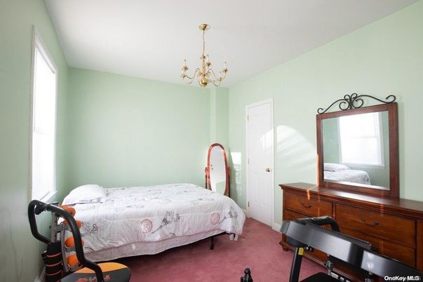 Bedroom, Chandelier, Interior