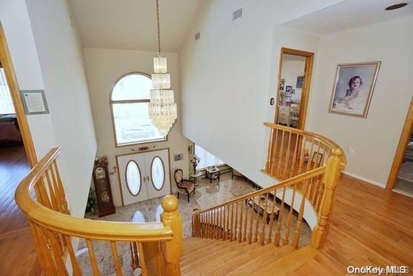 Chandelier, Interior, Wood Texture Flooring