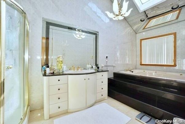 Bathroom, Dual Sink Vanities, Glass Shower, Interior