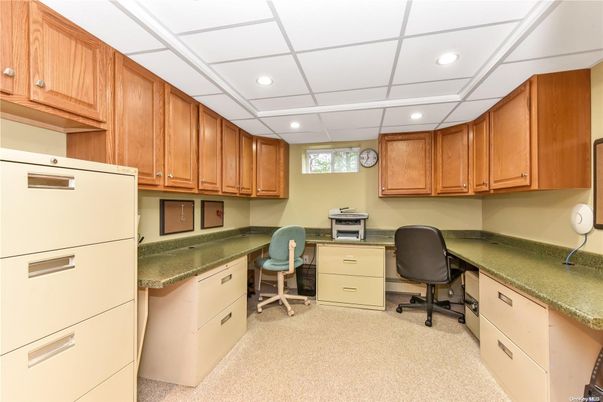 Home Office, Interior, Recessed Lighting