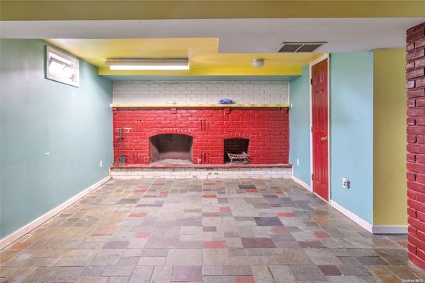 Empty room, Fireplace, Interior, Stone Walls