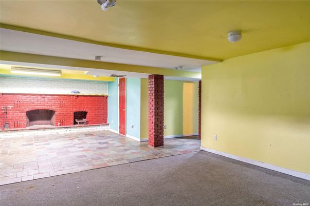 Empty room, Fireplace, Interior, Stone Walls