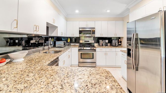 Interior, Kitchen, Recessed Lighting, Stainless Steel Appliances