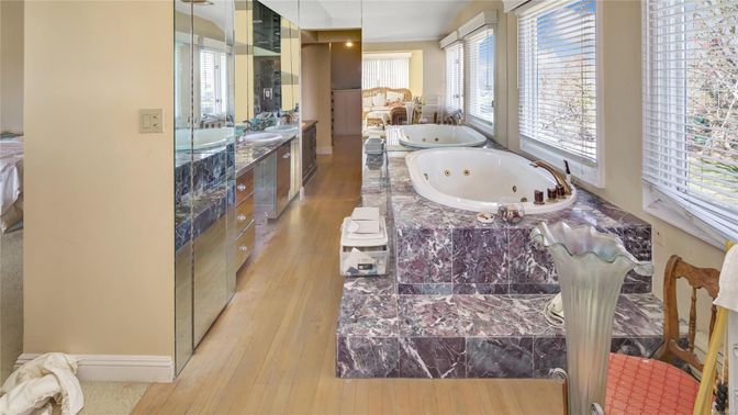 Bathroom, Interior, Wood Texture Flooring