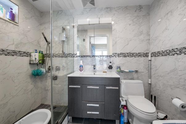 Bathroom, Glass Shower, Interior, Marble Walls