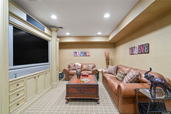 Interior, Living room, Recessed Lighting