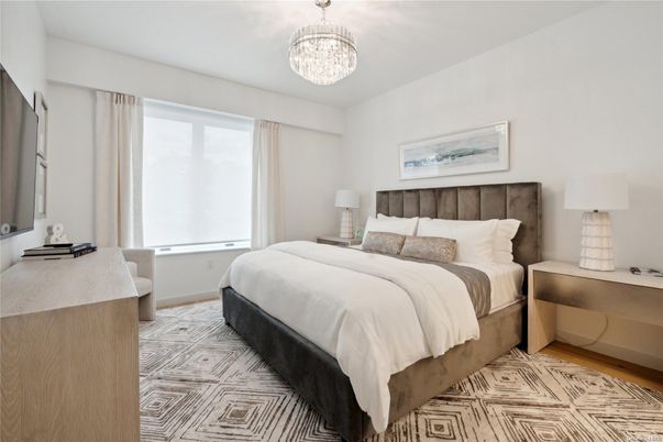 Bedroom, Chandelier, Interior