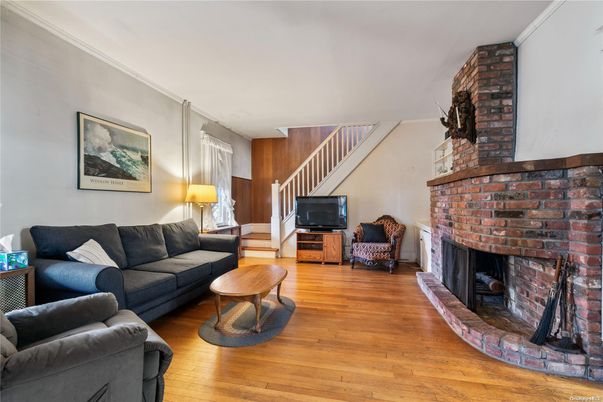 Fireplace, Interior, Living room, Stone Walls, Wood Texture Flooring
