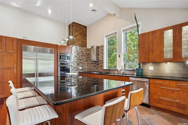 Interior, Kitchen, Pendant Lights, Recessed Lighting, Stainless Steel Appliances