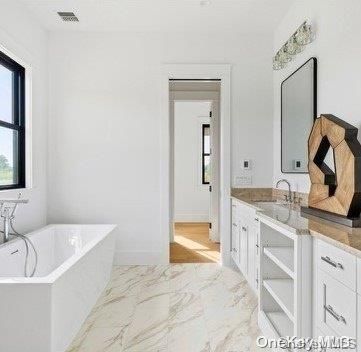 Bathroom, Free Standing Baths, Interior, Marble