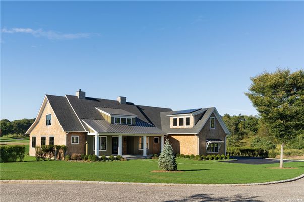 Exterior, Facade, Brick Facade, Solar Panels, Cape Cod