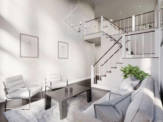 Interior, Living room, Pendant Lights, Recessed Lighting, Wood Texture Flooring