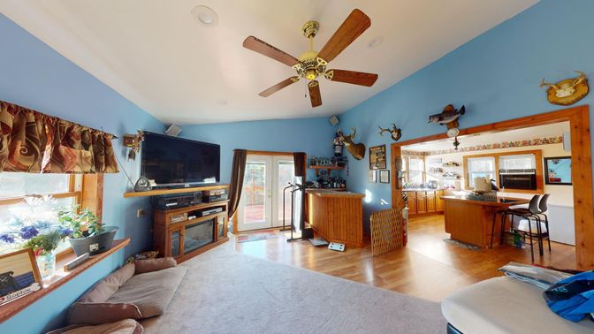 Home Office, Interior, Wood Texture Flooring
