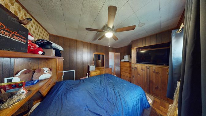 Bedroom, Interior, Wooden Walls
