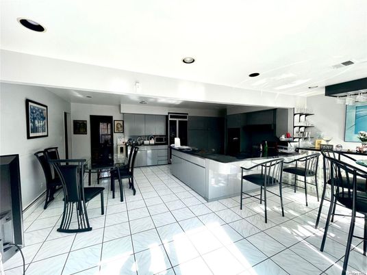 Dining room, Interior, Kitchen, Marble, Recessed Lighting