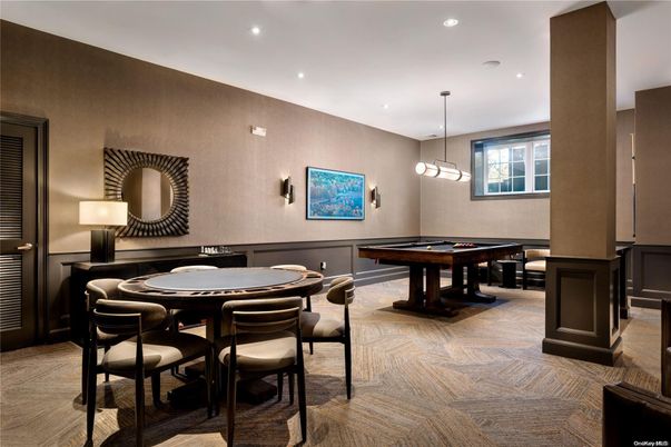 Billiard Table, Game Room, Interior, Pendant Lights, Recessed Lighting