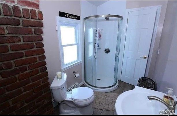 Bathroom, Glass Shower, Interior, Stone Walls
