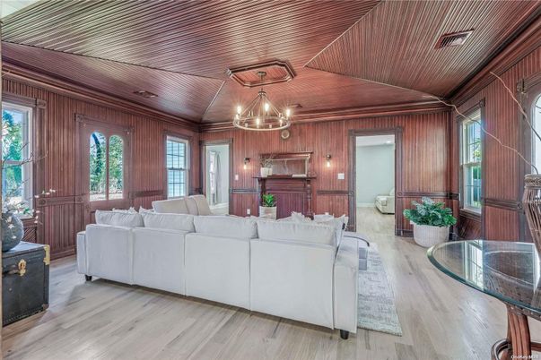 Chandelier, Interior, Living room, Wooden Ceilings, Wood Texture Flooring, Wooden Walls