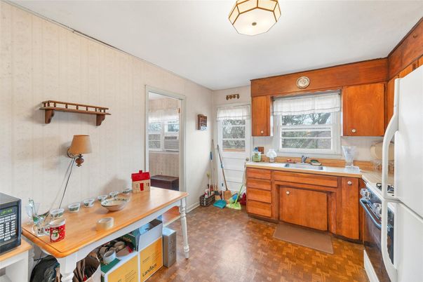 Interior, Kitchen, Wood Texture Flooring
