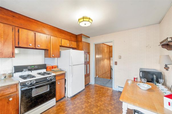 Interior, Kitchen, Wood Texture Flooring