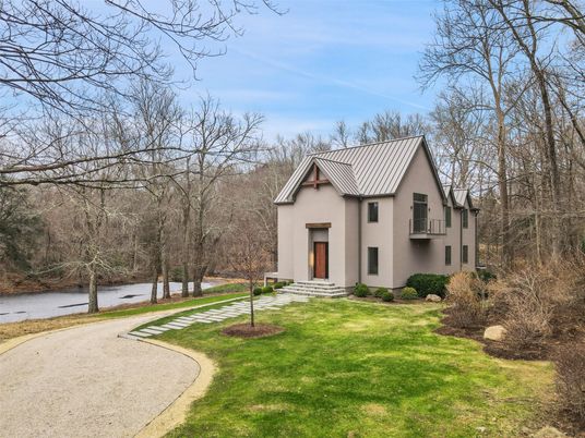 Backyard, Exterior, Facade, Water, French Provincial