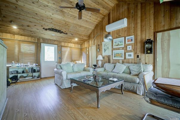 Interior, Living room, Recessed Lighting, Wooden Ceilings, Wood Texture Flooring, Wooden Walls
