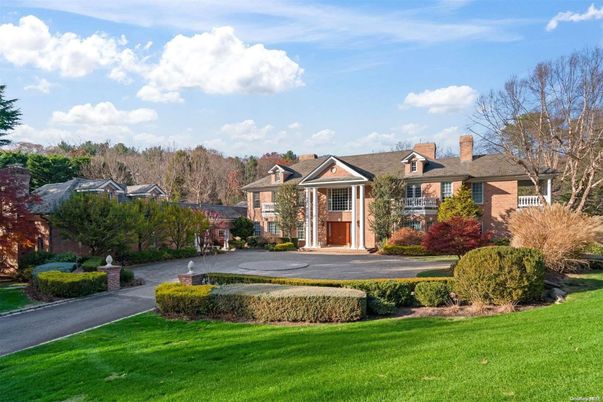 Attached, Backyard, Exterior, Facade, Brick Facade, French Provincial