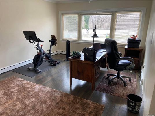 Fitness Equipment, Home Office, Interior, Wood Texture Flooring