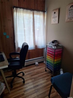 Home Office, Interior, Wood Texture Flooring, Wooden Walls