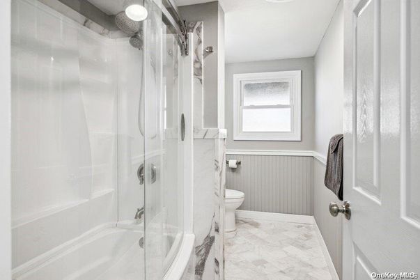 Bathroom, Glass Shower, Interior, Marble